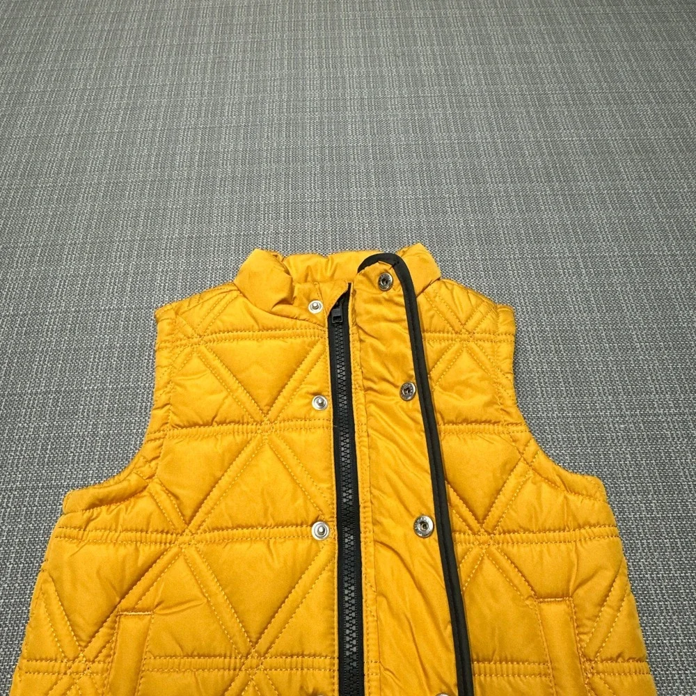 Gymboree Toddler Boys Puffer Vest 2T Yellow Snap Zip Layering‎